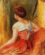 Seated young woman 1896